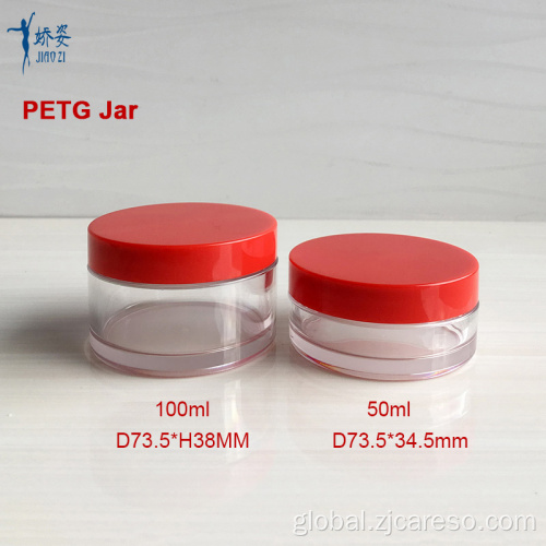 Jars For Creams And Lotions 100ml Thick Wall Wide Mouth PETG Cream Jar Supplier